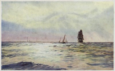 De Eddystone Vuurtoren door William Lionel Wyllie